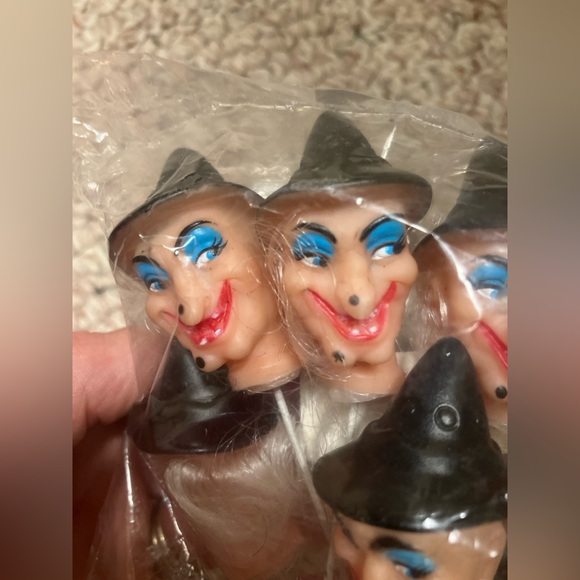 Other - Mangelsen's Witch Head For Doll Making Craft NEW Vintage Creepy Lot Of 12